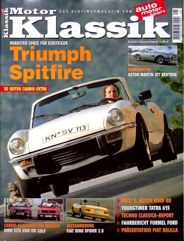 Deckblatt Motor Klassik (05/2002)